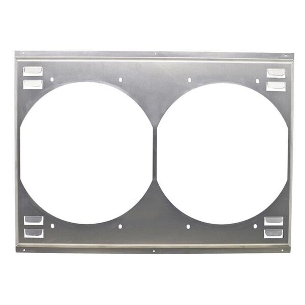 Cfr Performance HZ-1009-31B-L 25.56 x 18.63 in. Aluminum EMC Louvered Fan Shroud Dual for 31 x 19 in. Radiators - Natural HZ-1009-31B-L - main